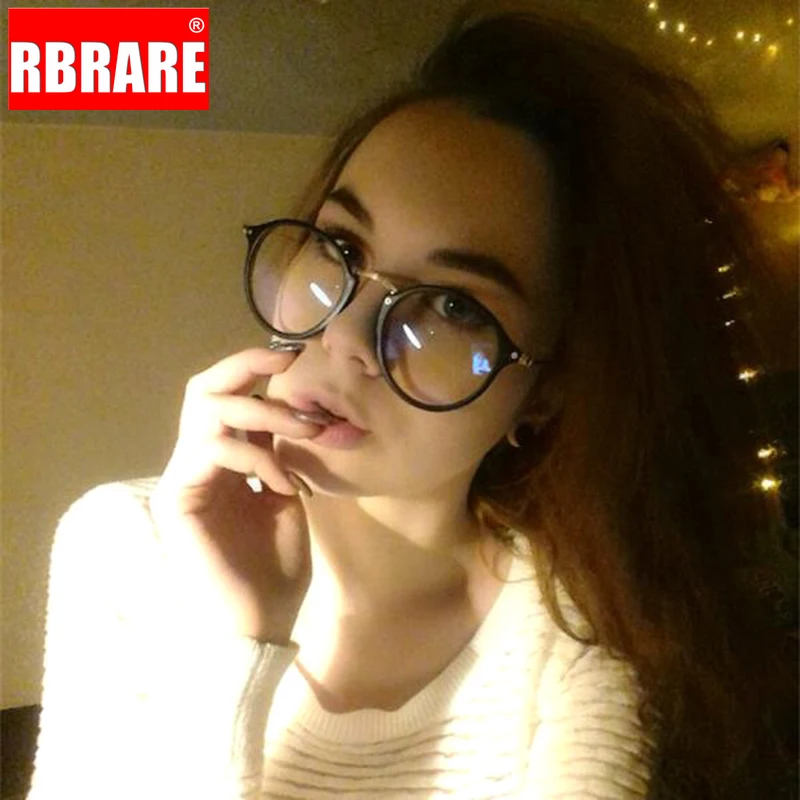 Оправа для очков RBRARE с сисветильник женские очки компьютера круглые прозрачные