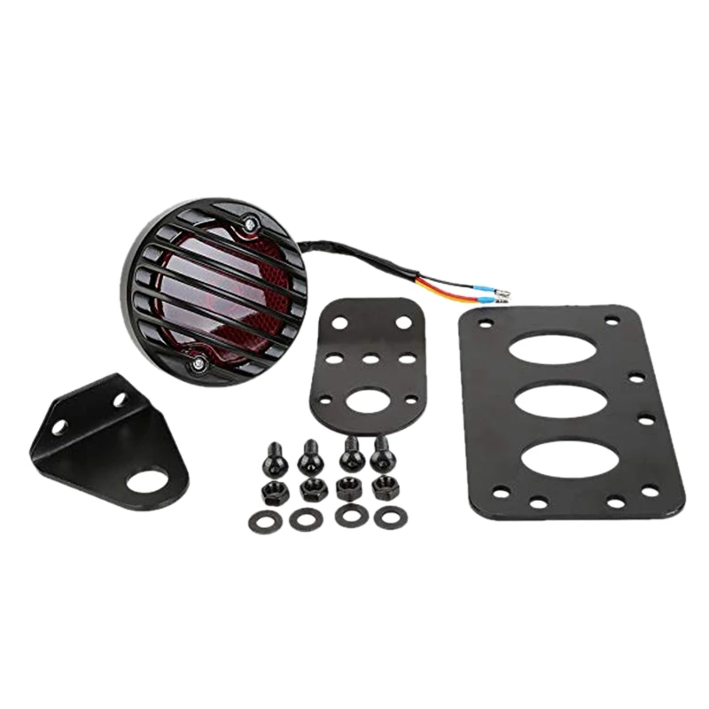 

Vertical Side Mount License Plate Tail Light Bracket for Harley Bobber Chopper