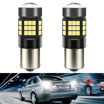 

2x 1156 P21W BA15S Car LED Reverse Light Bulb 1157 T20 Auto Backup Lamp For Renault Duster Megane 2 3 Logan Clio Fluence