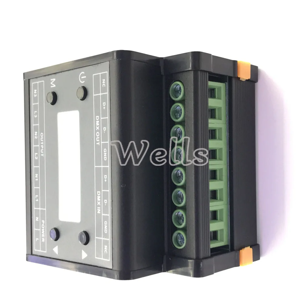  DMX302 led DMX triac dimmer brightness controller AC90V-240V Output 3channels 1A/CH High voltage le - 32822841266