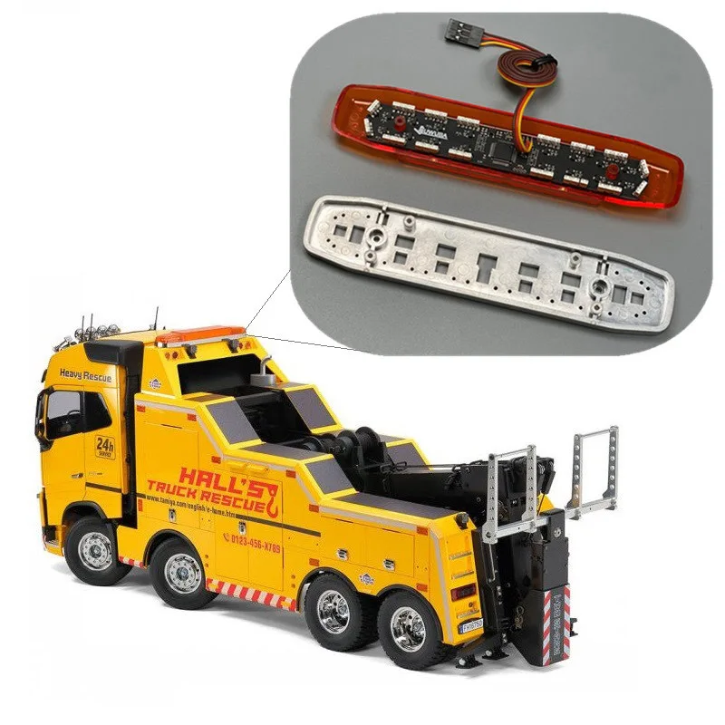 Инженерсветильник для 1/14 Tamiya RC грузовик Volvo FH16 750 8X4 Тяжелый Эвакуатор 56362
