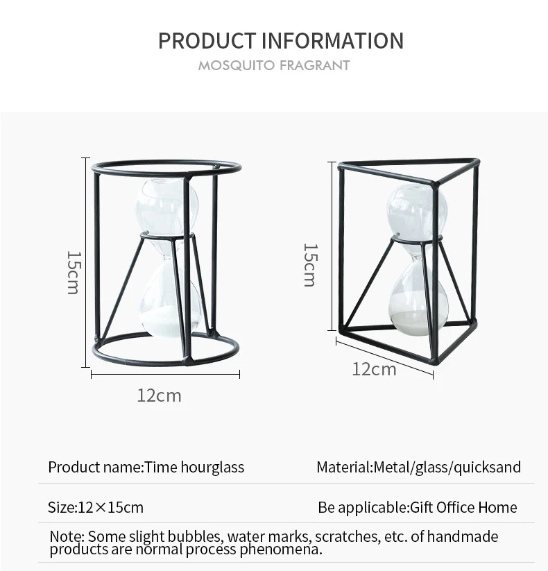 Скандинавские креативные декоративные песочные часы 5 минут таймер украшения для домашнего интерьера гостиной офиса рабочего стола