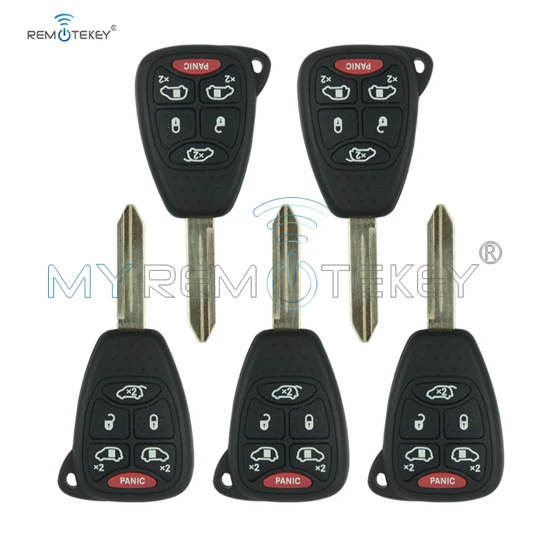 Remtekey 5pcs Smart Key for Chrysler Dodge Jeep Car Head Case 5 Button with Panic key shell | Автомобили и мотоциклы