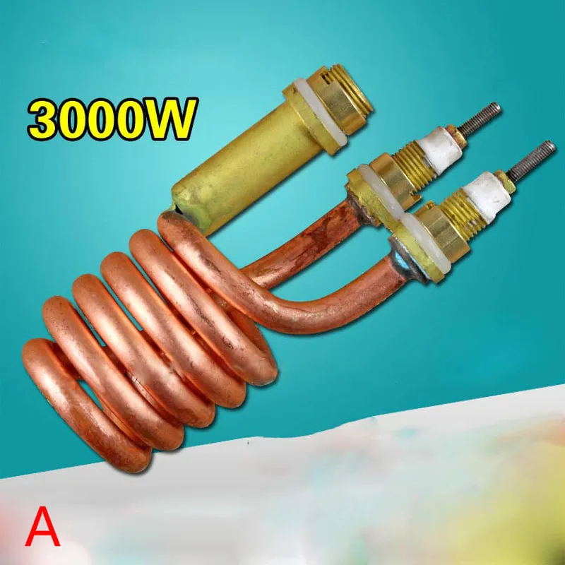 Spiral heating element heating tube water heater, namely electric hot water  tap spring tubular water heater copper 3000w