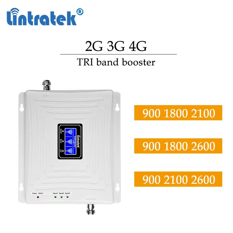 Lintratek 2G 3G 4G 900 2100 1800mhz 2600mhz 4g