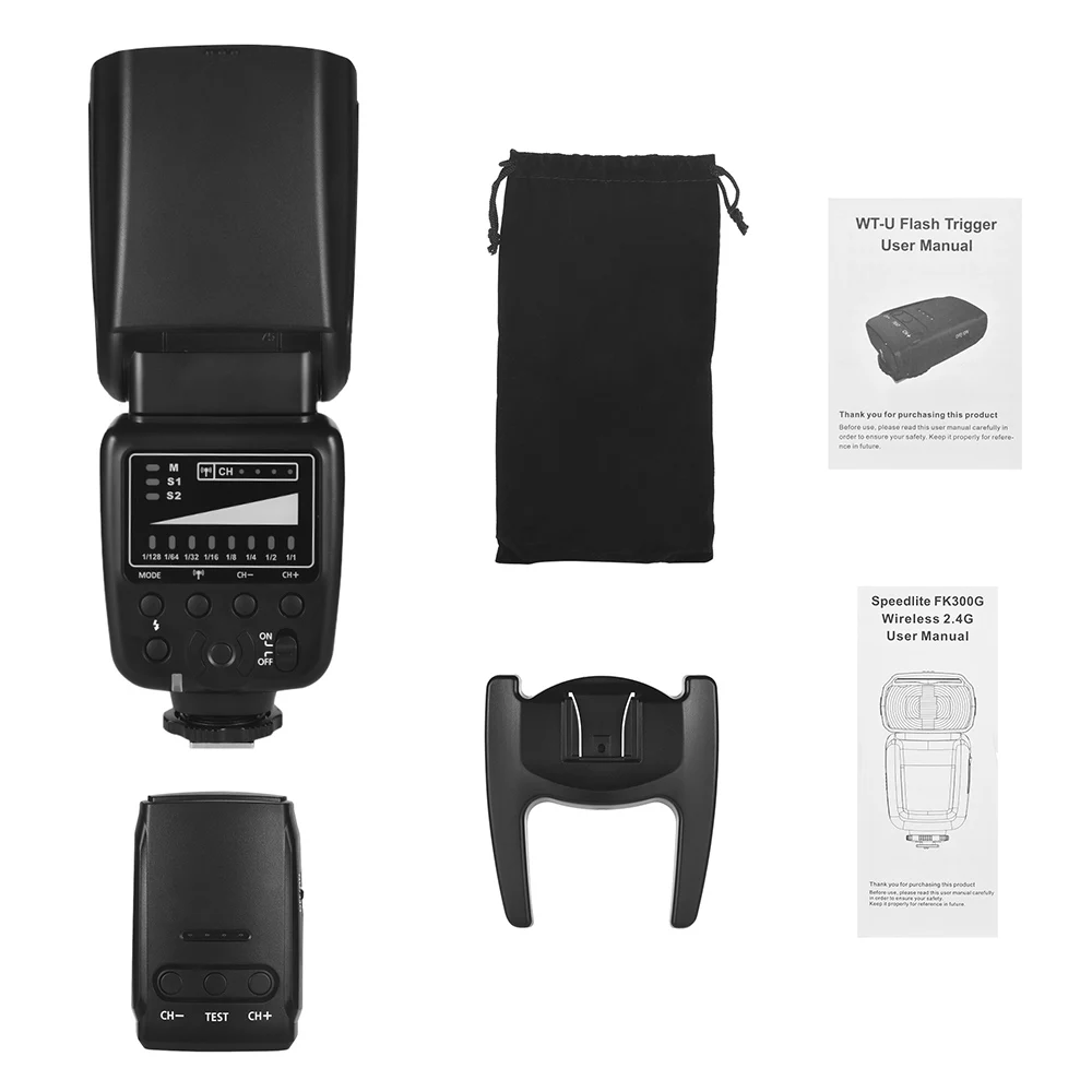 Универсальная вспышка Speedlite 2,4G Беспроводная вспышка 5600K с триггером для Canon Nikon DSLR для камер sony A7 серии ILDC