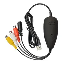 Черный Ezcap172 захват видео через USB ЗАХВАТ конвертер VHS видео рекордер DVD видеокамера