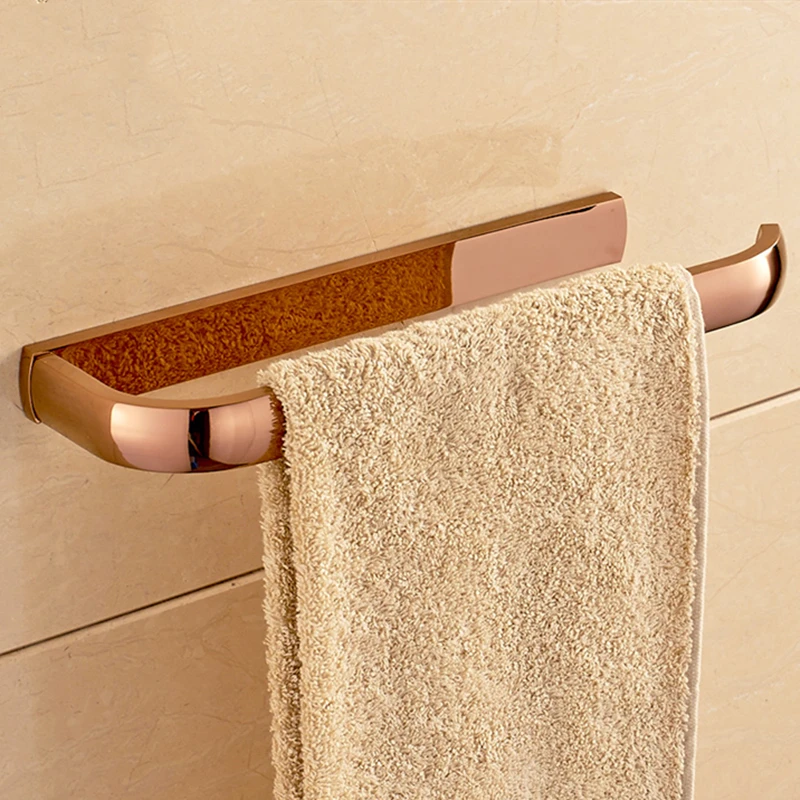 

rose gold towel ring bathroom hardware accessories brass towel holder wall mounted chrome silver