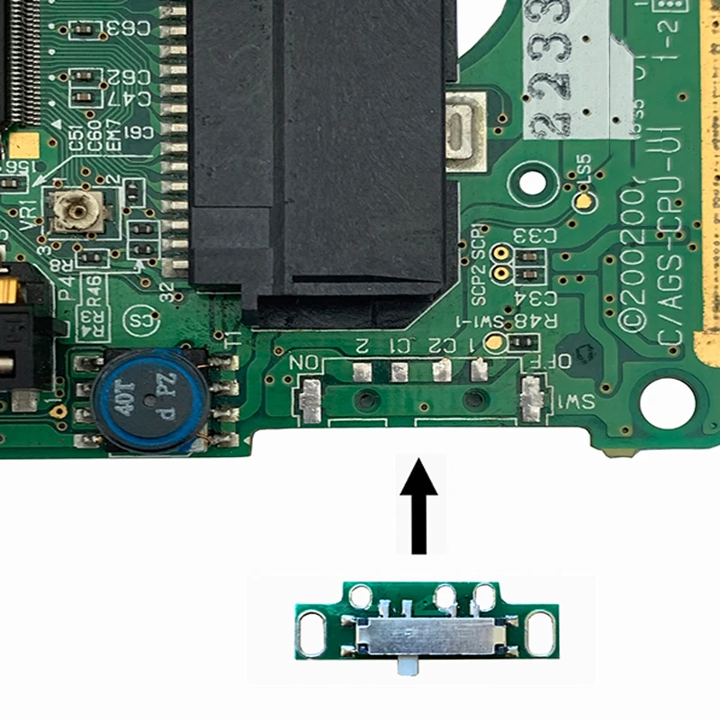 10 шт. Новинка кнопка переключателя питания GBA SP для игровой консоли Gameboy Advance
