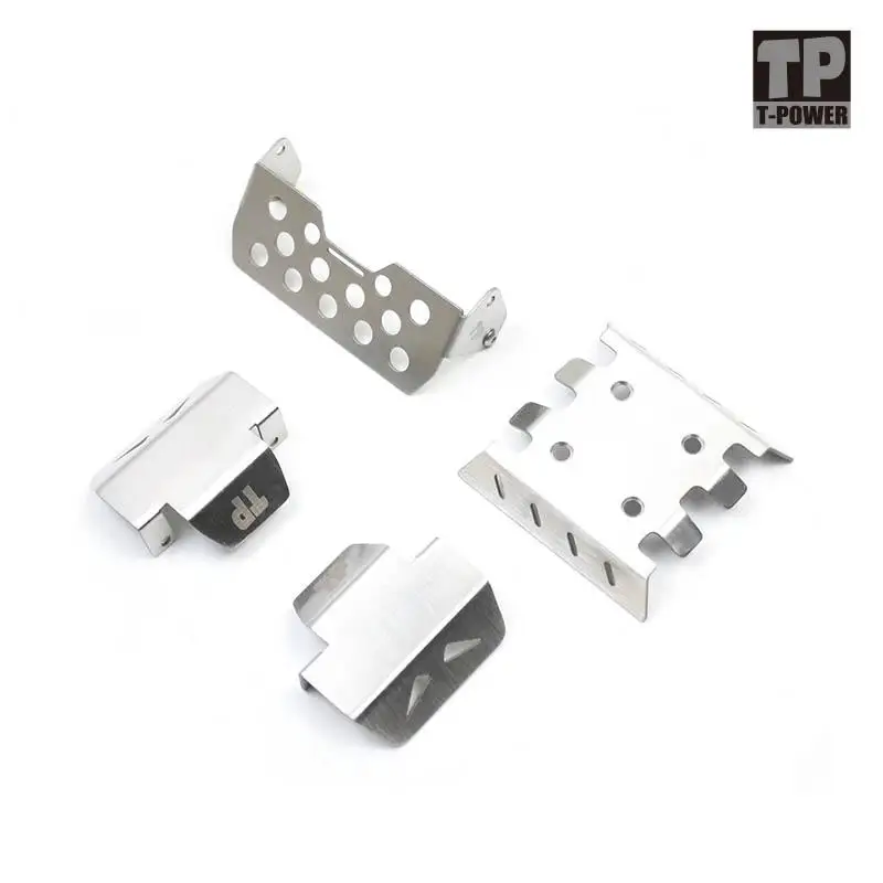 Placa De Protección De Chasis Para FMS FCX10 - Acero Inoxidable, Mejora El Control, Para Coches RC Crawler 1/10