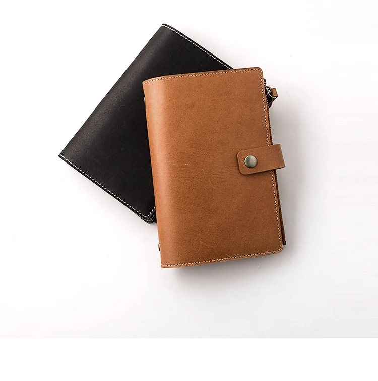 6 folha solta pasta diário caderno com saco zip