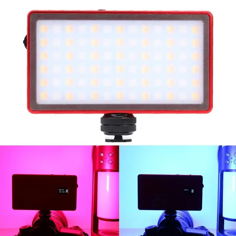 RGB 360 цветов светодиодный свет затемнения 2500 K-7000 K 10W Vedio панель заполняющий свет 1/4 винт адаптер для камеры штатив Свет Фото аксессуары