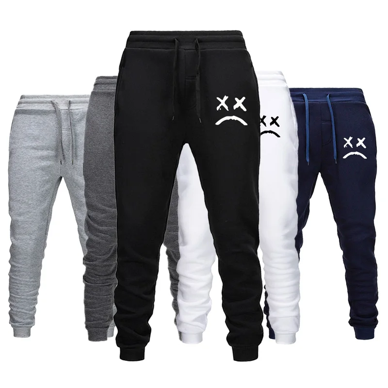 

Casual Fashion Autumn Fleece Trousers Jogger Men Pants Printed Male Sweatpants Streetwear Jogggers Sweatpants Men's Pants
