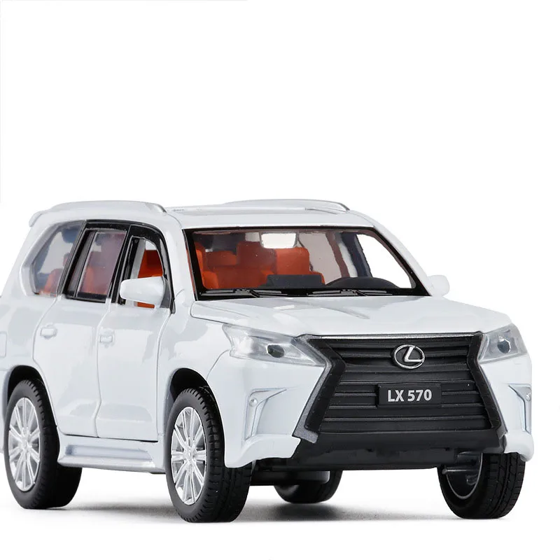 Игрушечная модель автомобиля из сплава 1/32 LEXUS LX570/NX200t, детские игрушки с оттягивающимся механизмом, оригинальная коллекция, подарок для внедорожника - Цвет: LX570 0