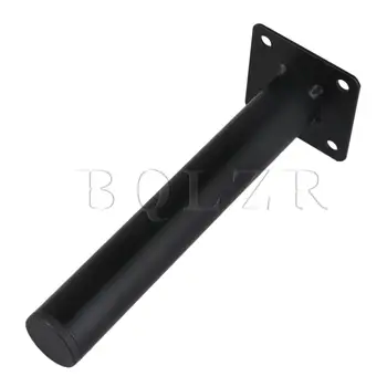

BQLZR 18cm Stainless Steel Furniture Feet Square Base for Coffee Table Black