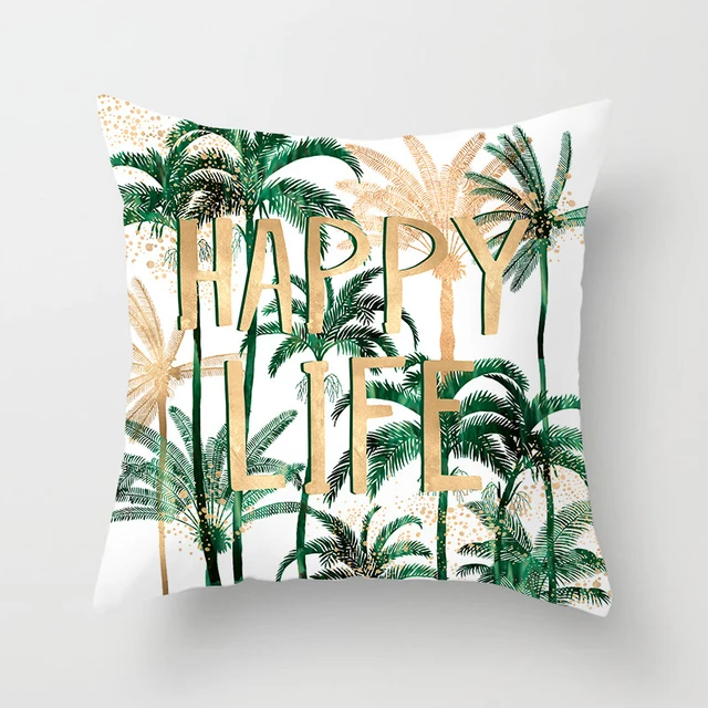 Tropical Plants Pattern Decorative Cushions Pillowcase Polyester Cushion Cover Throw Pillow Sofa Decoration Pillowcover 40506 Tropical Plants Pattern Decorative Cushions Pillowcase Polyester Cushion Cover Throw Pillow Sofa Decoration Pillowcover 40506