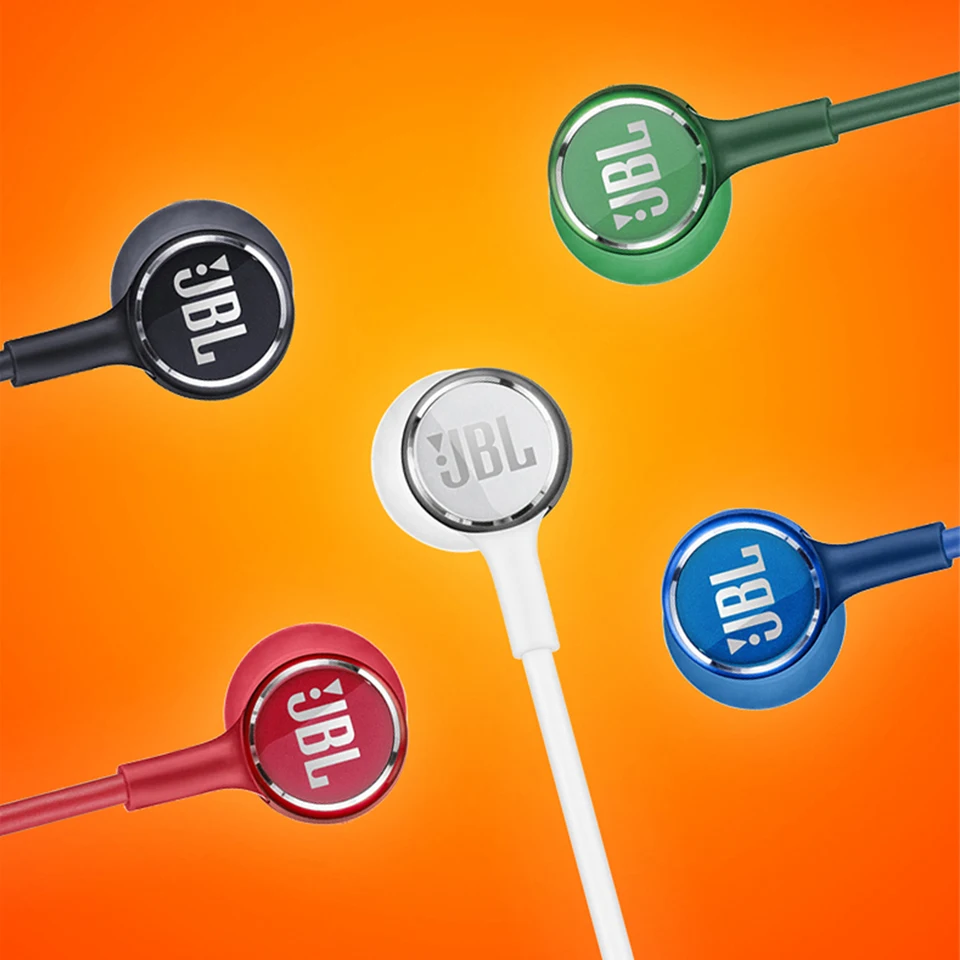 JBL LIVE100 3 5mm Wired Earphones Stereo Sound Line Control Sports Headset Live 100 Deep Bass Sound Earbuds Handsfree with Mic