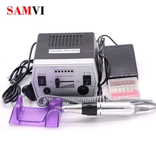 SAMVI 30000 об./мин черная дрель для дизайна ногтей оборудование для маникюра Инструменты для педикюра акриловая серая электрическая дрель для дизайна ногтей набор ручек