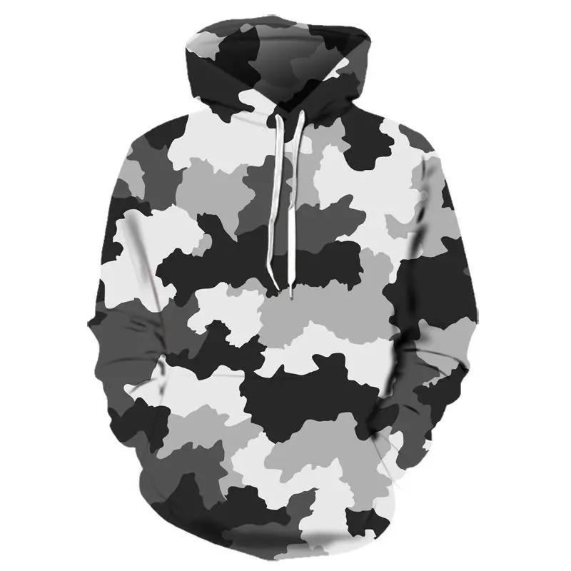 military print hoodie