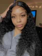 180% de la onda de agua peluca con malla Frontal transparente Frontal de encaje pelucas mojado y ondulado frente de encaje pelucas de cabello humano T parte rizado Peluca de cabello humano