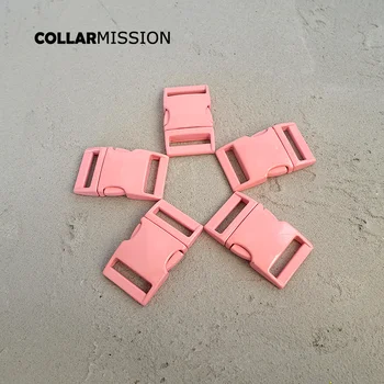 

Retailing pink metal buckle quick side release for garment bag dog accessories 25mm sewing DIY dog collar accessory CCK25P