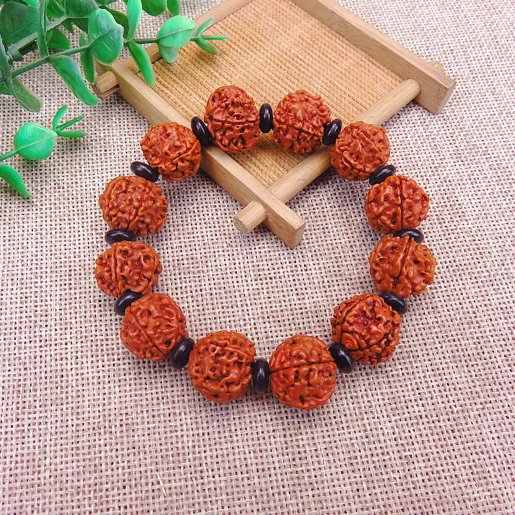 Непальские пять лепестков Rudraksha, ручная струна, натуральные бусины Bodhisattva, ручная струна, креативная Геометрическая канцелярская бижутерия, подарок
