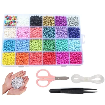 

Beads Kit Alphabet Beads for Name Bracelets Jewelry Making and Crafts, with 33 Feet Long Elastic String Cords,Scissors,Tweezers