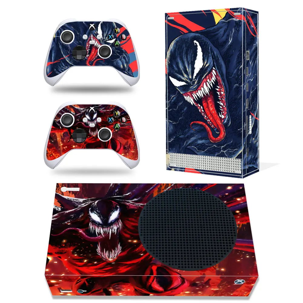Marvel Iron Man Spiderman Skin Sticker Decal Cover for Xbox Series S Console and 2 Controllers Xbox Series S Skin Sticker Vinyl