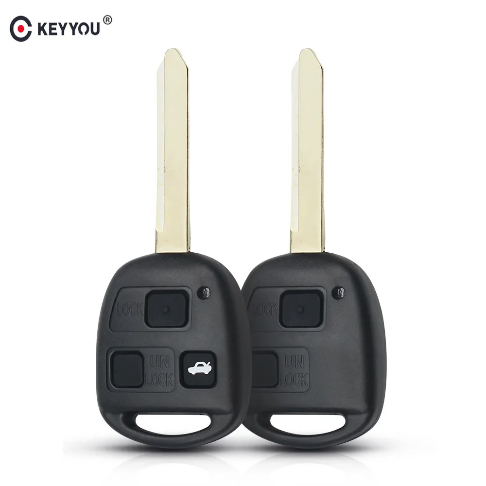 Запасной чехол KEYYOU для ключа с дистанционным управлением 2/3 кнопок Toyota Yaris Avensis