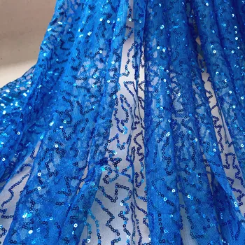 

Sparkle Sequins Beaded Tulle Mesh Fabric Practical Skirt Netting for DIY Sewing Accessory Wedding dress Background tulle fabric