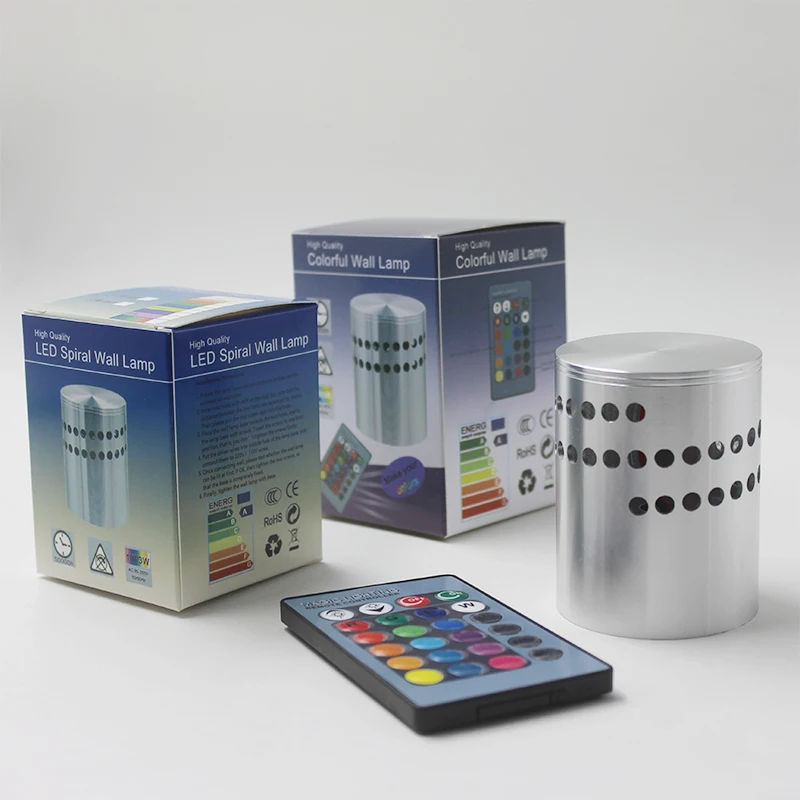 Внутреннее освещение 3 Вт светодиодный ная спиральная настенная лампа