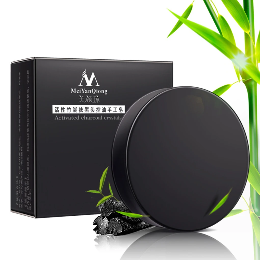 Charcoal Handmade Soap Face Skin Whitening Soap Blackhead Remover Oil Control Soap