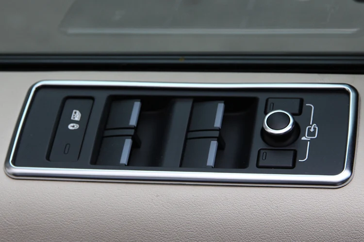 For Range Rover Sport Car Styling Accessories ABS Chrome Interior Door Window Lift Button Cover Trim