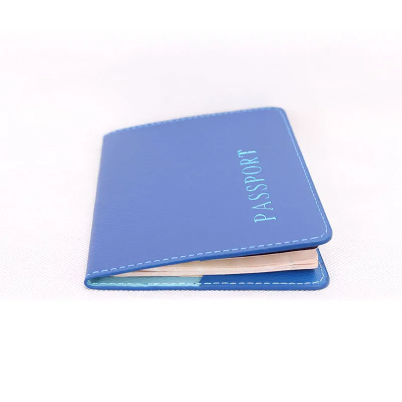 Casual PU Leather Passport Covers Travel Accessories ID Bank Credit Card Bag Men Women Passport Business Holder Protect Cover
