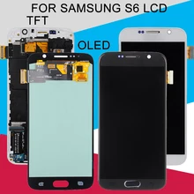 Catteny Super Amoled G920 Lcd для samsung Galaxy S6 дисплей G920V G920A G920F Lcd с кодирующий преобразователь сенсорного экрана в сборе