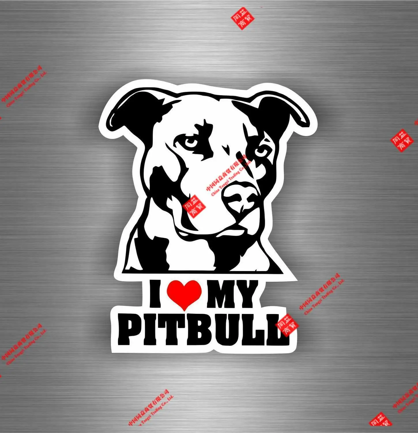 

Интересная наклейка на автомобиль Love My Pitbull Dog Moto Biker Bomb Jdm, наклейка на бампер