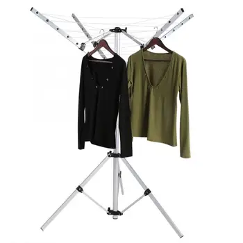 

Clothes Hanger Coat Rack Floor Hanger Clothing Drying Racks Rotary Portable Camping Clothes Line Dryer Clothesline Outdoor
