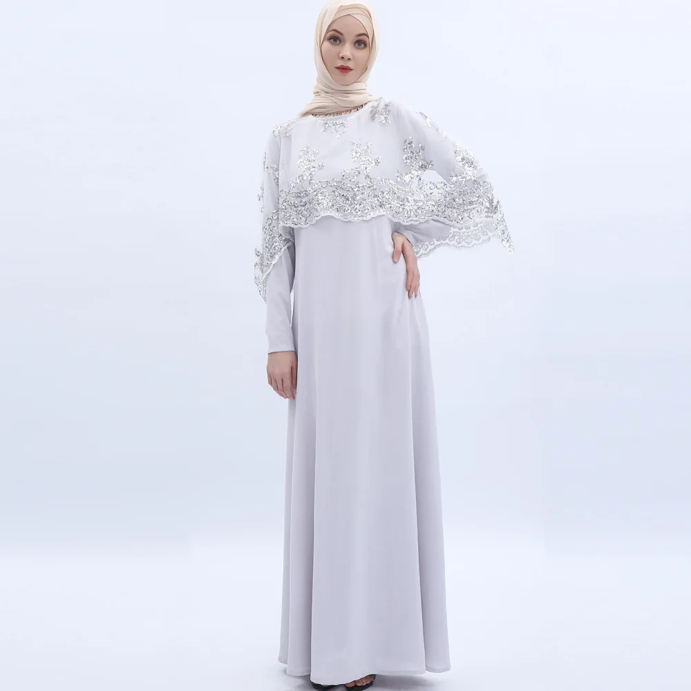 

Women Kaftan Caftan Elbise Robe Musulmane Longue Turkish Dresses Vestidos Sequin Abaya Dubai Arabic Pakistani Hijab Muslim Dress