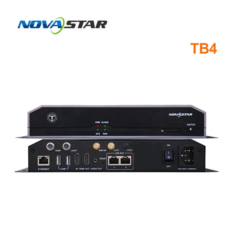 Novastar асинхронный мультимедийный плеер TB1 TB2 TB3 TB4 TB6 TB8 контроллер для видеостен