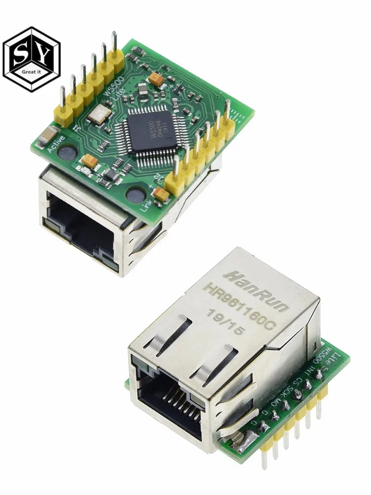 1 шт. отличная умная электроника USR-ES1 W5500 чип SPI в LAN/Ethernet конвертер TCP/IP мод