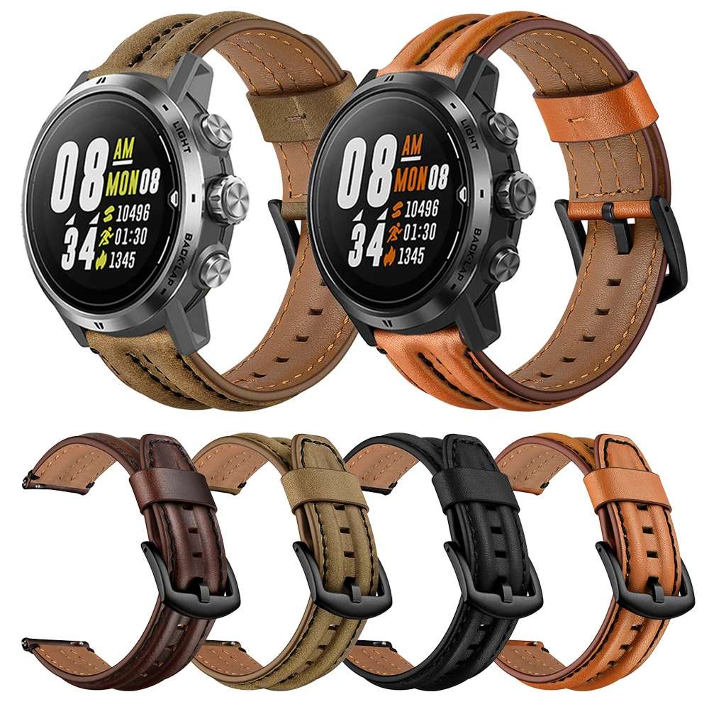 Ремешок для часов из натуральной кожи COROS APEX Pro ремешок 46 мм Смарт часы