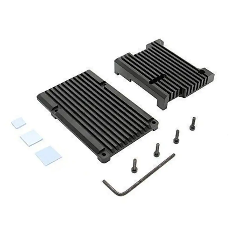 

Aluminum Alloy Radiator Protective Case Metal Cooling Shell For Raspberry Pi 3 Model B/B+/2B Accessories WXTA