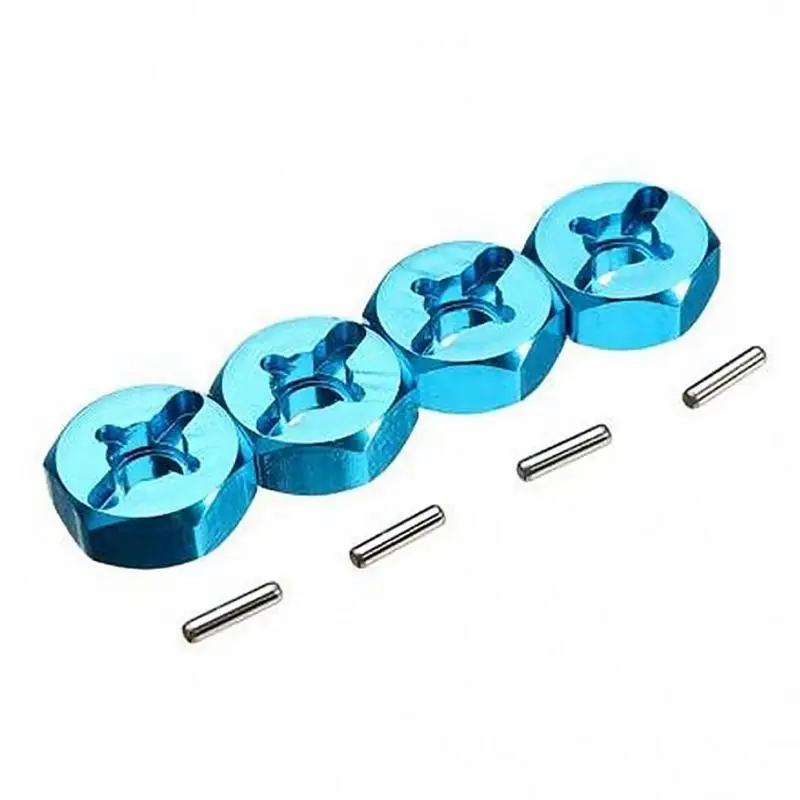 

4Pcs Hexagonal Combiner Wheel Rim Hex 7Mm Upgrade 12Mm Metal Adapter for 1/18 Wltoys A949 A959 A969 A979 K929 1/10 Tires