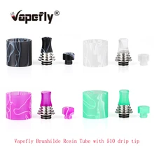 Аксессуары для Vape, смоляная трубка Vapefly, с 510 капельным наконечником, подходит для брунхильда MTL RTA, для электронной сигареты