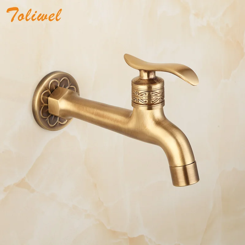 Special Price Faucet-Tap Sink Wall-Mount Laundry Garden Antique Cold-Water Lever-Handle Washing-Machine 1725146792