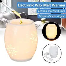 Электронные керамические, для ароматерапии сна Йога горелка с ароматическим маслом грелка ароматический подсвечник для свечи воск расплава грелка Ночная лампа EU/UK Plug