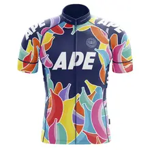 Мужская футболка для езды на велосипеде, Мужская футболка,, новая гоночная одежда, футболка с короткими рукавами, с принтом бананов, спортивная одежда CoolMax