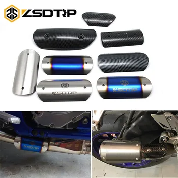 

Motorcycle Exhaust Middle Mid Link Connecting Pipe Protector Heat Shield Cover Stainless Steel Anti-Scalding Shell For Yamaha
