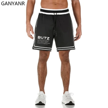 

GANYANR Running Shorts Men Gym Wear Sport Crossfit Fitness Training Basketball Jogging Soccer Workout Boxer Sweat Tennis Black