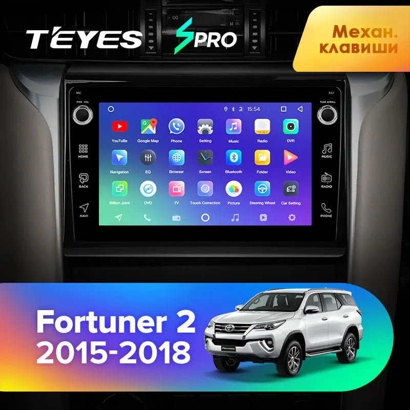 TEYES SPRO Штатное Головное устройство For Toyota Fortuner 2- GPS Android 8.1 aвтомагнитола магнитола автомагнитолы Андроид для Тойота
